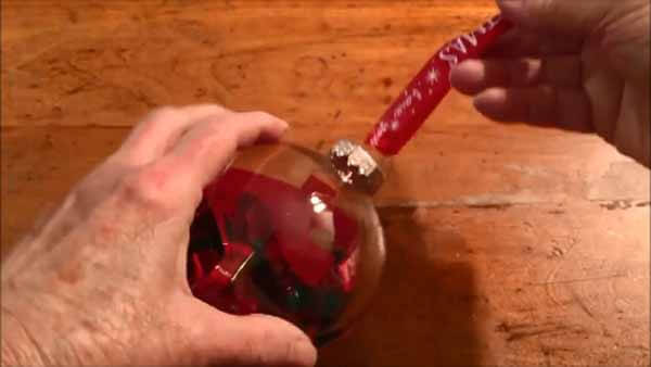 Ribbon Filled Ornament - Add Hanging Ribbon