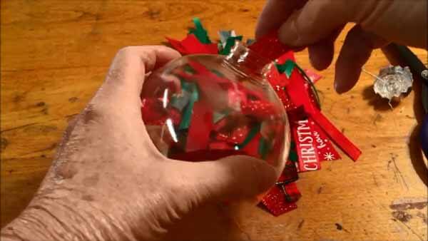 DIY Ribbon Filled Ornament (Dollar Store Craft) | Needlepointers.com