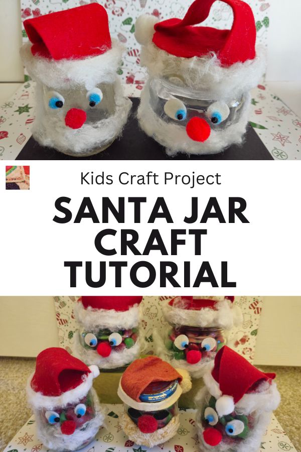 Santa Jar Craft Tutorial - pin