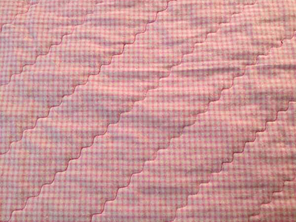 Example of Serpentine Straight Line Quilting