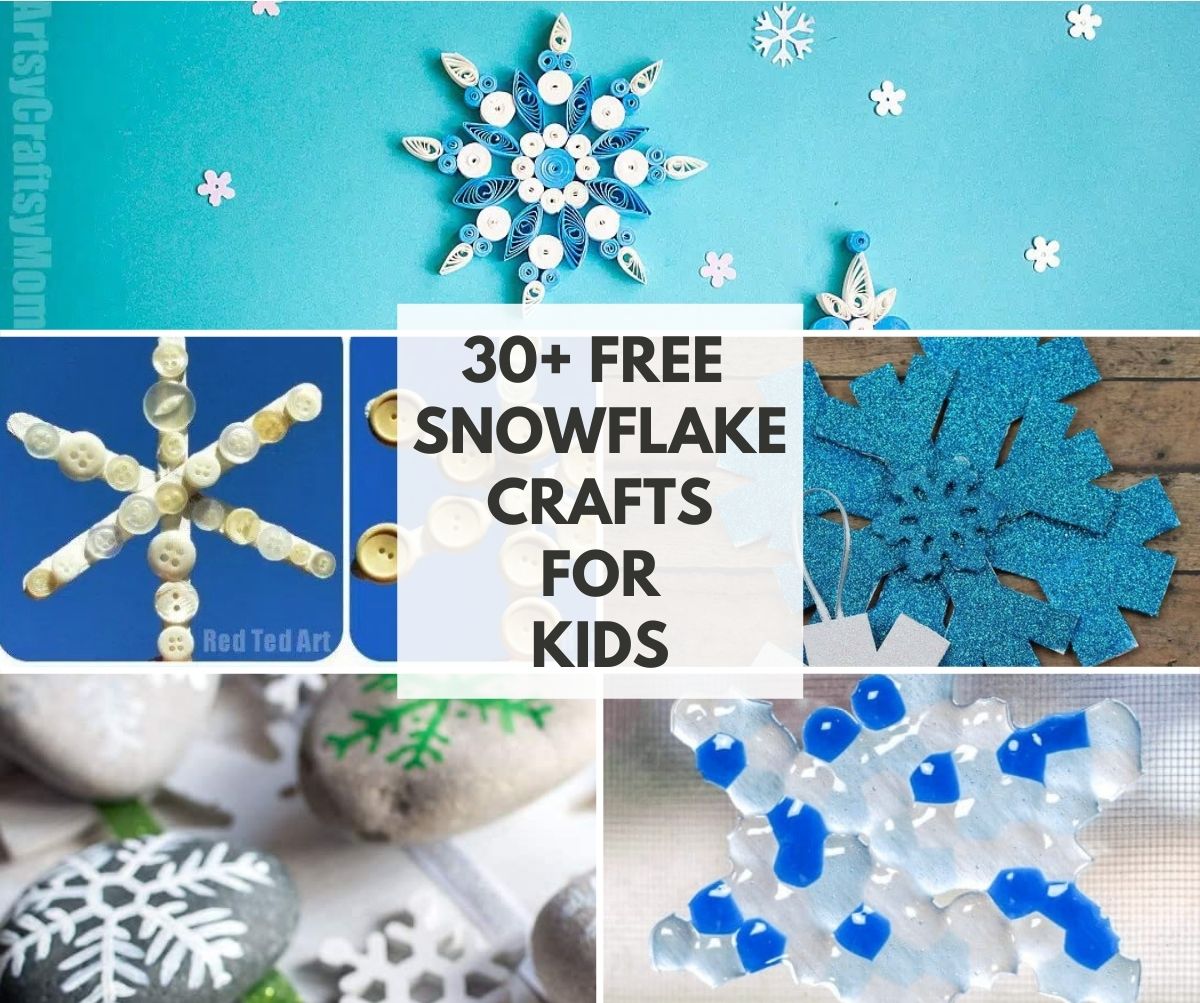 Simple Tissue Paper Snowflake Ornaments - Happy Hooligans
