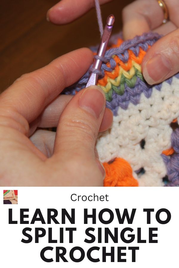 Split Single Crochet pin