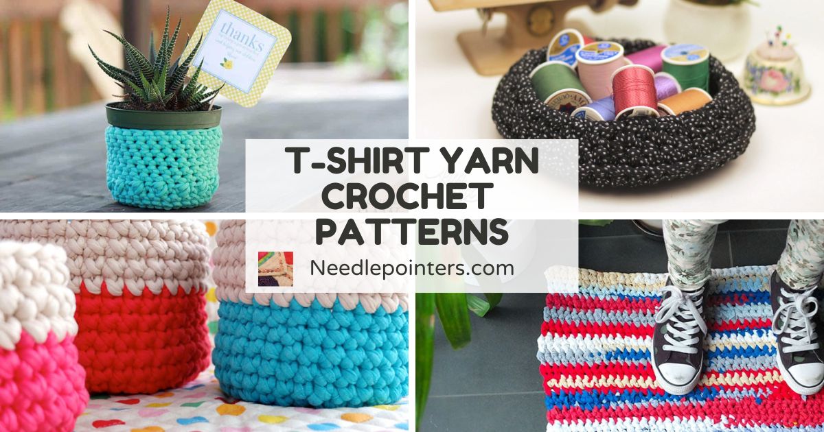 40+ Free T-Shirt Yarn Crochet Patterns and Project Ideas ...