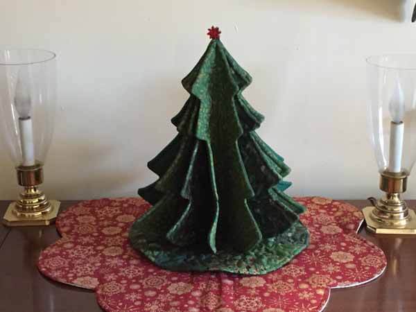 Tabletop Tannenbaum Tree - Completed with Lights
