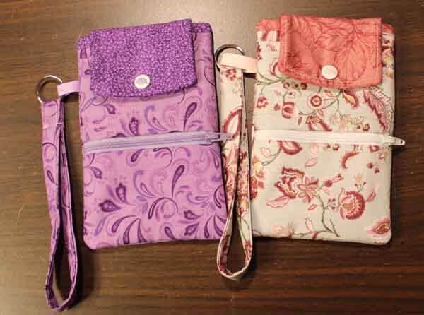 Machine Embroidered Tall Cell Phone Wallet