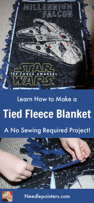 Tied Fleece Blanket Tutorial