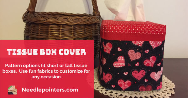 TB2824- Grande Ikat Fuchsia Tissue Box Cover