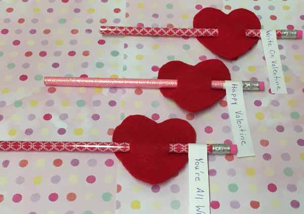 Valentine's Day Pencil Craft