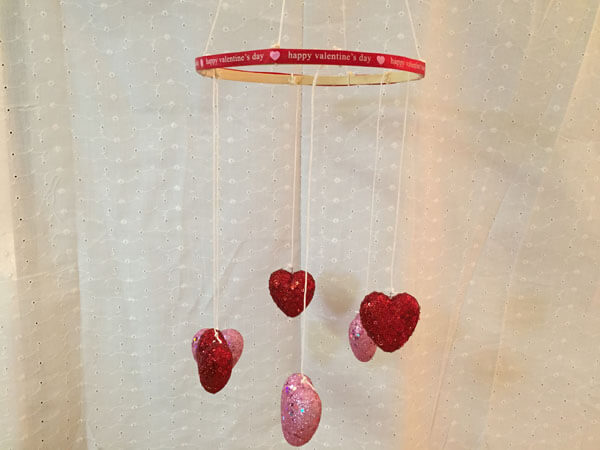 Valentine's Day Heart Mobile