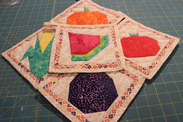 How to Make Crazy Patch Pot Holders - One Hundred Dollars a Month