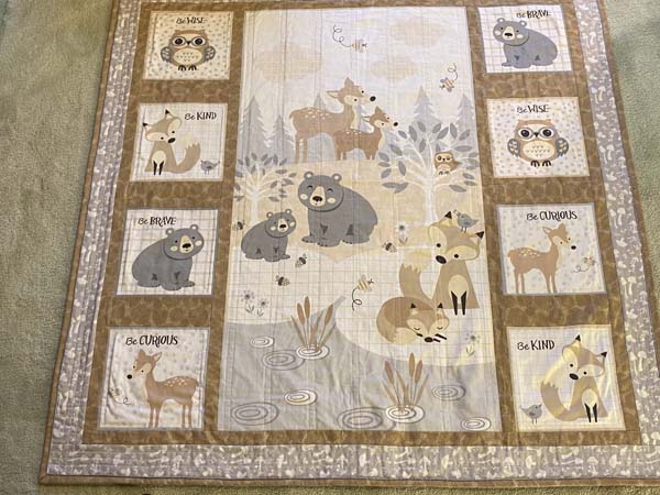 Babar & Friends Baby Quilt Panel