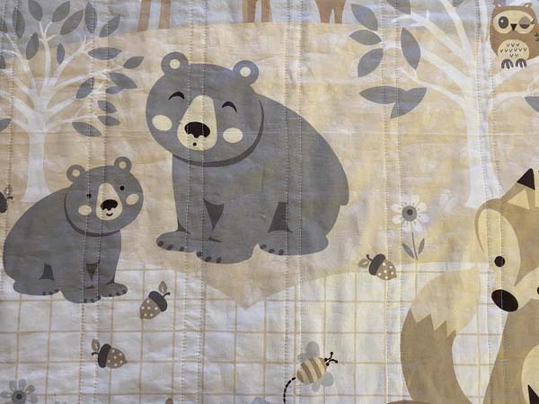 Woodland Forest Friends Baby Panel Quilt