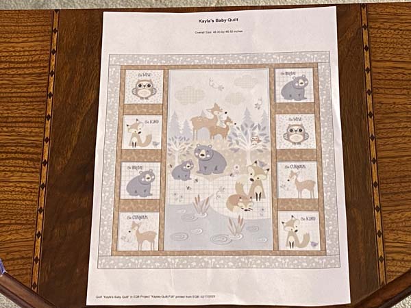 Find Your Path Forest Baby Quilt Panel – Old Spool Sewing Studio