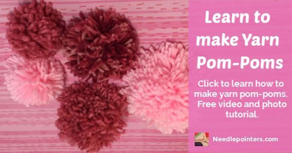 How to Make a Yarn Pom Pom with a Free Cardboard Template - Sarah Maker