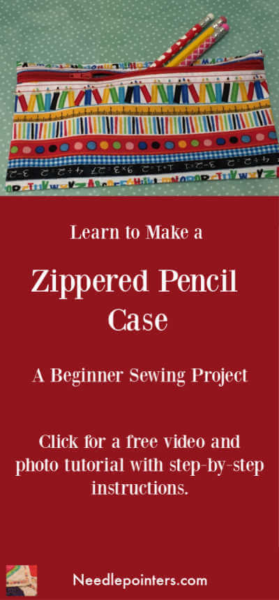Zipper Pencil Case Tutorial - pin