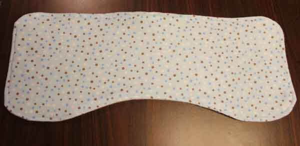 Baby Burp Cloth Tutorial - Finished Burp Cloth