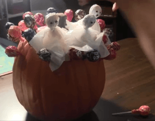 Lollipop Pumpkin Holder