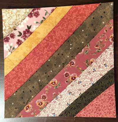 String Piecing Sample - block 1