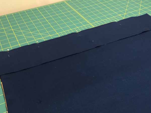 Garden Apron Tutorial - Waistband Pinned