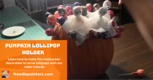 Pumpkin Lollipop Holder - fb